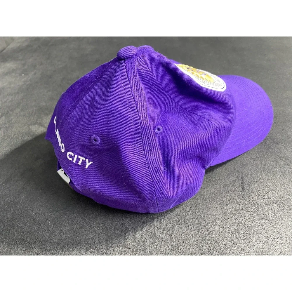 Orlando City Hat Cap Snap Back Purple MLS Soccer Futbol Football Adidas Sequins‎